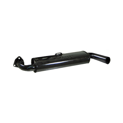 VW Muffler, Large 3 Bolt Flange, Single Quiet, Beetle, Ghia