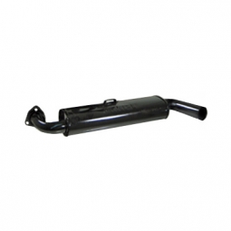 VW Muffler, Large 3 Bolt Flange, Single Quiet, Beetle, Ghia