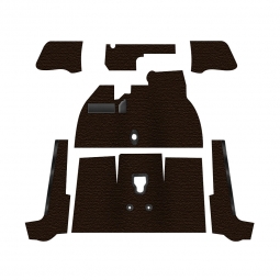 Premium 1969 VW Beetle Convertible Carpet Kit - Front - w/ Footrest - Loop or Cutpile