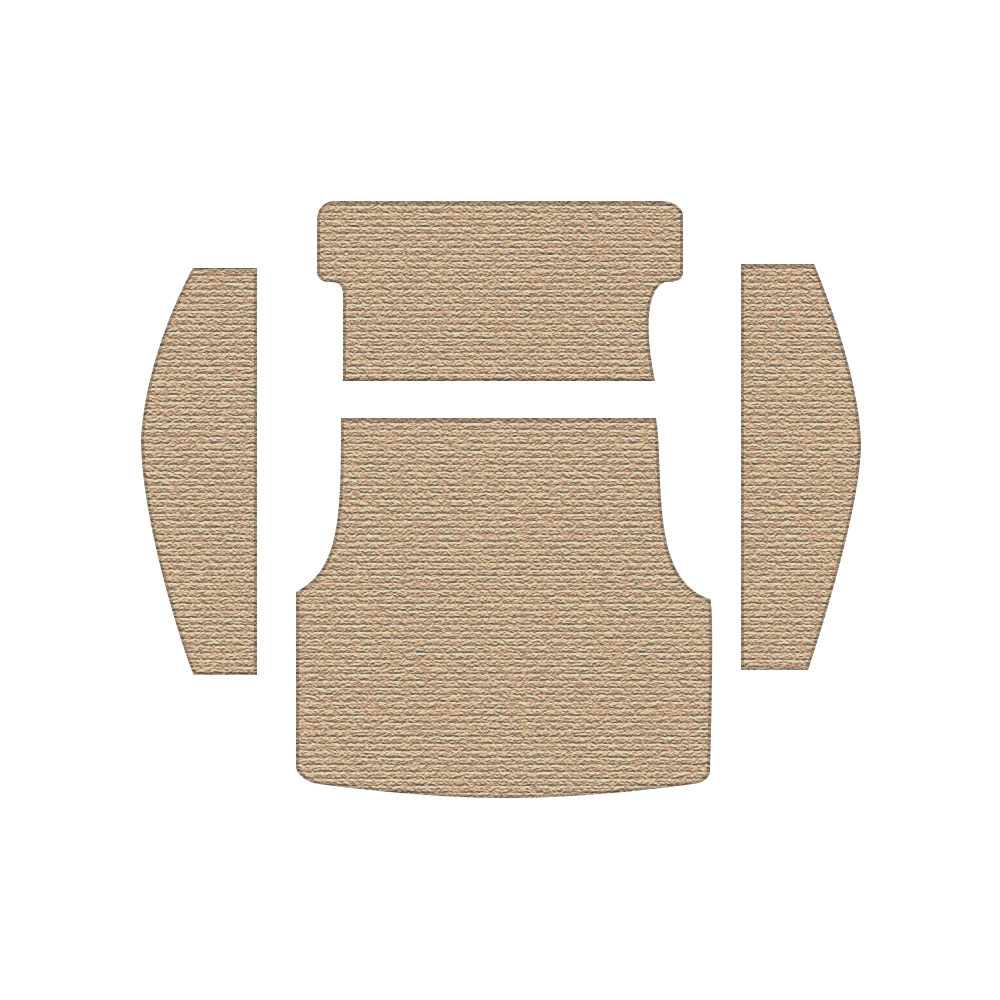 1961-1974 VW Squareback Carpet Kit - Rear Cargo - German Squareweave