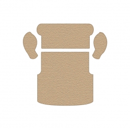 1961-1974 VW Notchback Carpet Kit - Rear Cargo - Oatmeal Loop