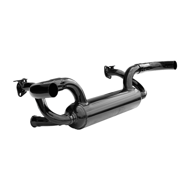 3425 - VW Two Tip Exhaust System, Black, Thing, 1973-1974