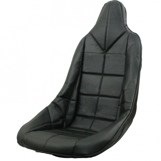 Empi Black Square Seat Cover For High Back Fiberglass Bucket Vw Parts Jbugs Com - Dune Buggy Bucket Seat Covers
