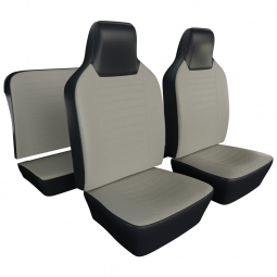 1974-1976 VW Beetle & Super Beetle Seat Upholstery - Front & Rear - 2-Tone Full Insert