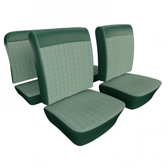Vw Seat Upholstery Full Set Oem Style Rollover Vintage Vinyl W Mesh Select Color Bug 1965 1967 Parts Jbugs Com - Seat Covers Vw Bug