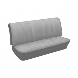 1974-1979 VW Super Beetle Convertible Seat Upholstery - Rear Only - 2-Tone Full Insert