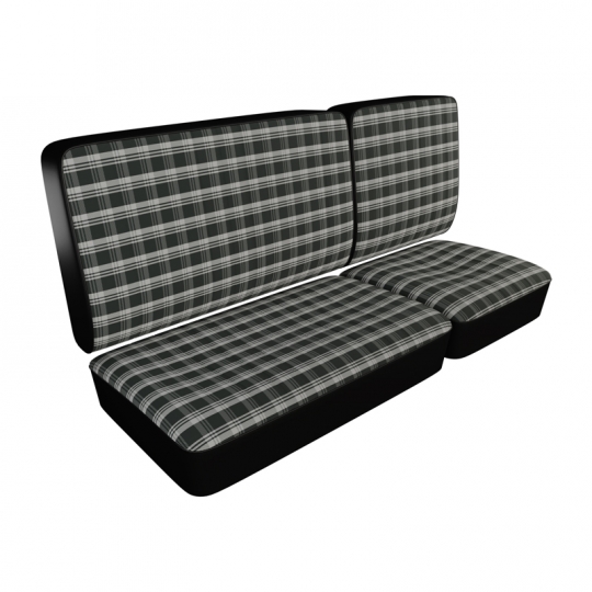 43-2113-Plaid - 1968-1973 VW Bus Seat Upholstery - Front Bench - 2