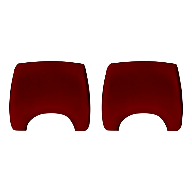 VW Bus Headrest Covers, 197476. Pair, Smooth Vinyl SmoothVinyl17Red VW Parts