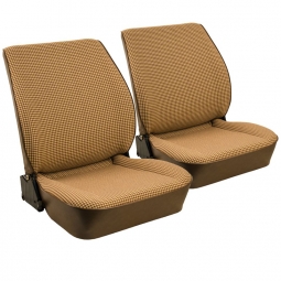 1980-1984 VW Vanagon Seat Upholstery - Front Bucket Seats - No Pleats - 2-Tone Custom