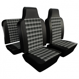1970-1972 VW Beetle & Super Beetle Seat Upholstery - Front & Rear - Plaid 12" Insert