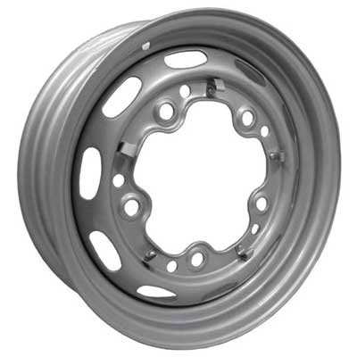 VW 5 Lug Wheel, Silver with Slots 5x205 15x4.5
