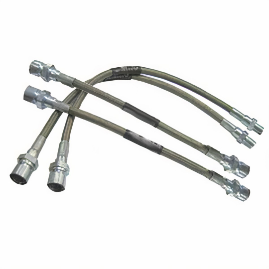 thumbnail image 2 of Moore Parts Stainless Steel Front Brake Hose For VW Bug 1956-1964 - Wider Beam, Pair 2 of 4