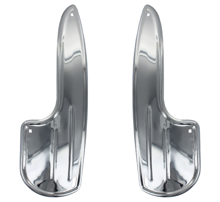 EMPI VW Fender Guards - Rear - Stainless Steel - Beetle - Super Beetle