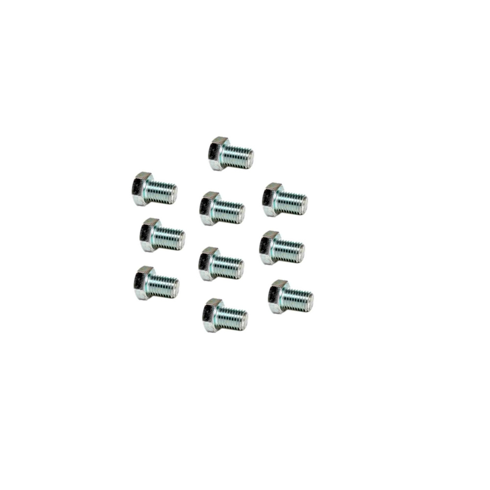 Metric 6x10mm Zinc Plated Bolts - Pack of 10