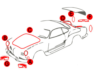 Karmann ghia on sale body kit