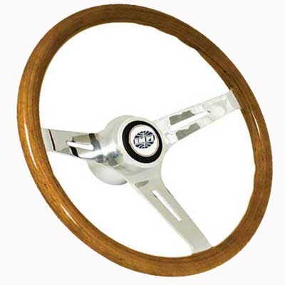 EMPI VW Steering Wheel Kit - Includes Adapter - Classic Light Wood