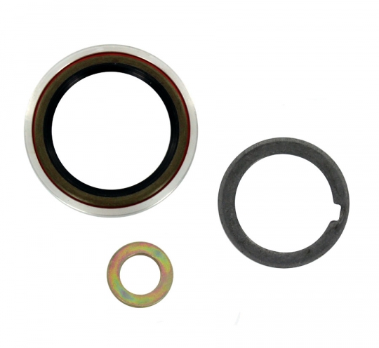 33-1065 - EMPI VW Crank Pulley - Bolt-In Sand Seal - Black Anodized
