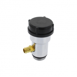 VW Oil Filler Tube - Vented - Polished Finish with Plastic Cap