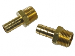 EMPI VW Oil Fitting - 1/2" Male Fitting with 1/2" Hose Barb - Pair