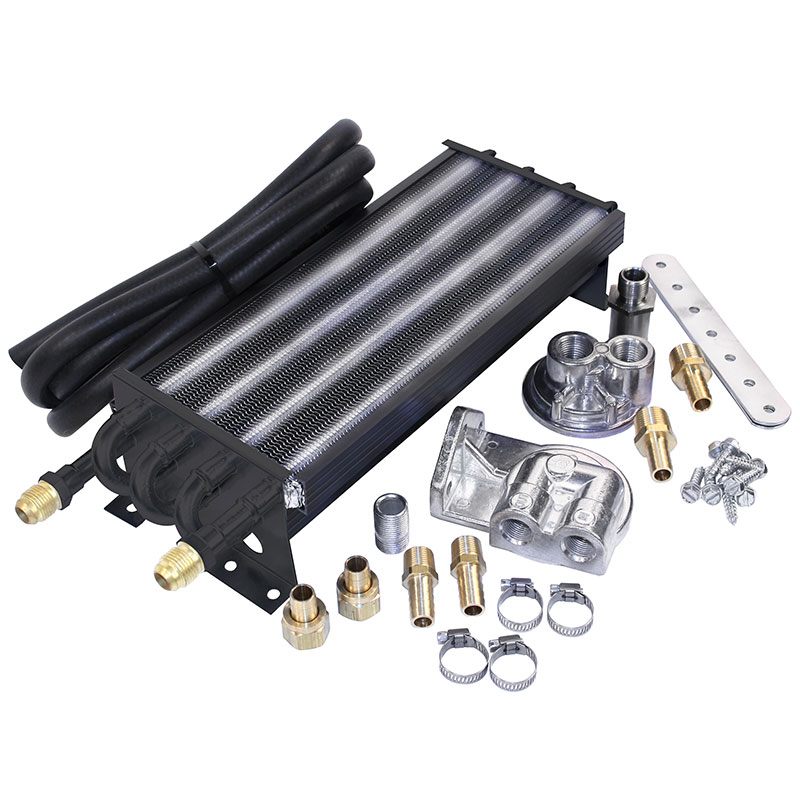 EMPI Universal Oil Cooler Kit - 8 Pass - with Oil Filter Adapter