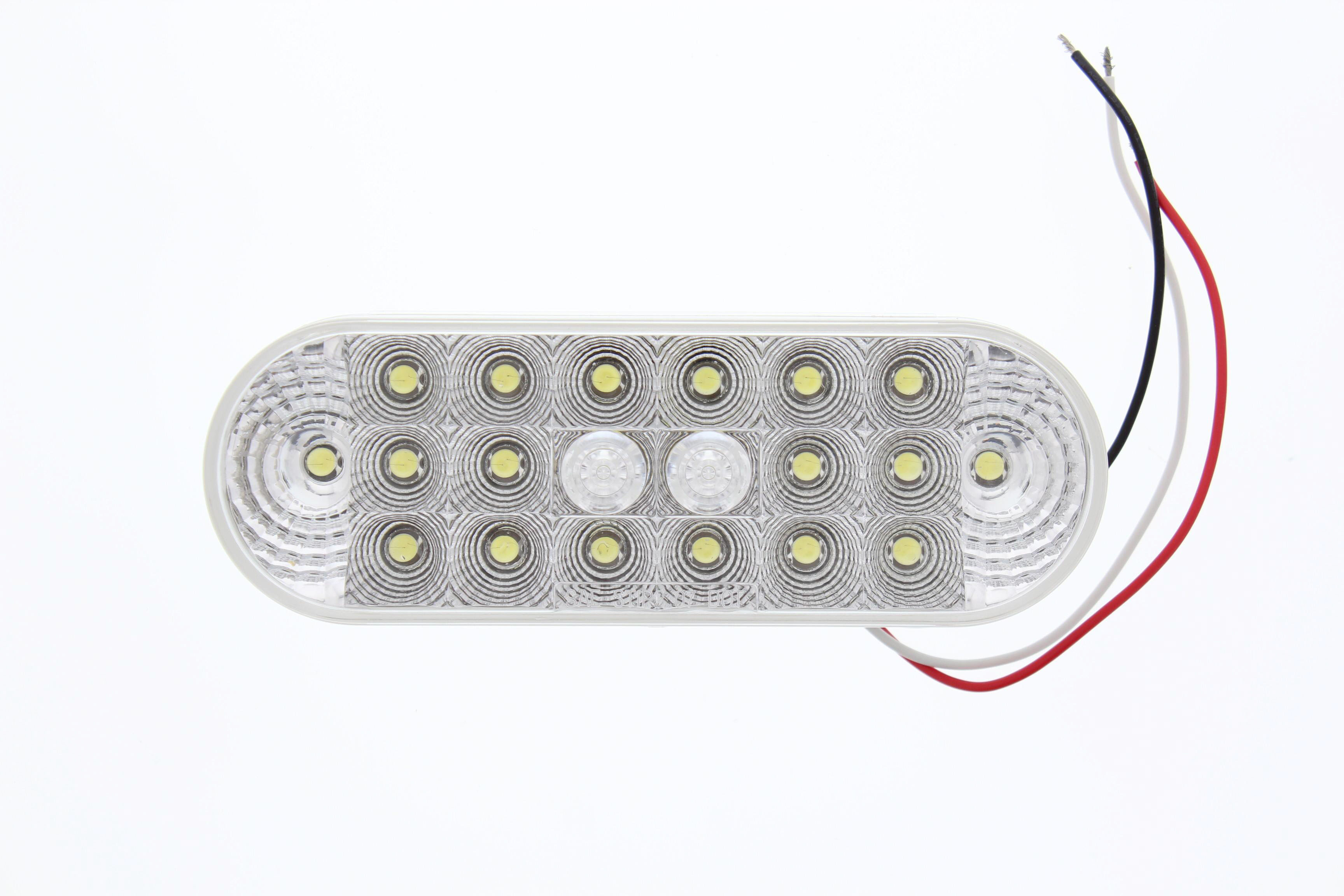 Oval LED Tail Light - Clear