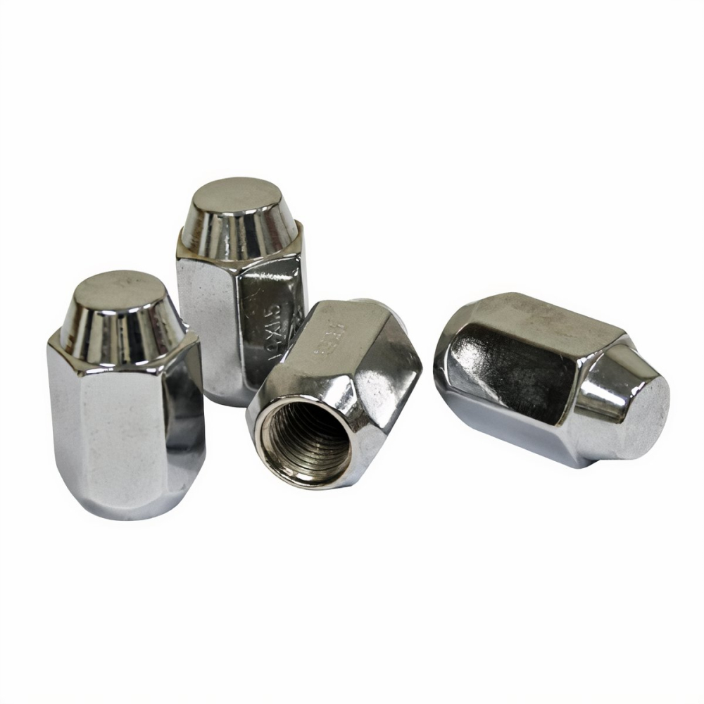 9519 - 14x1.5mm - 60° Acorn Seat - Chrome Lug Nuts - 4 Pieces