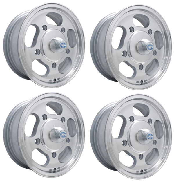 EMPI Dish VW Wheel - 5 Lug - Machine Finished - 5x205 - Set of 4