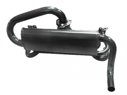 VW Single Quiet Muffler, Baja Exhaust System, w/ Heater