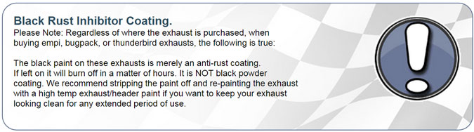 The Black Paint on the Exhaust 3200, is an Anti-Rust Coating