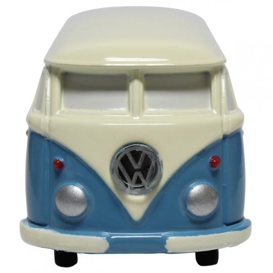 VW Bus Key Chain with VW Logo Light - Blue and Ivory