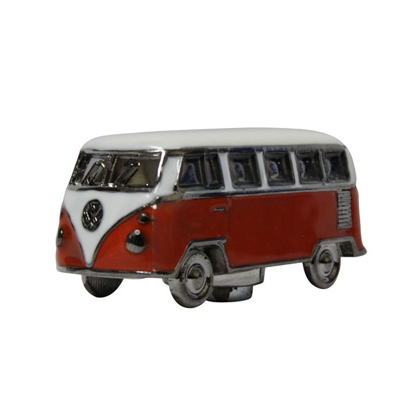 VW Bus 3D Model Magnet - Red