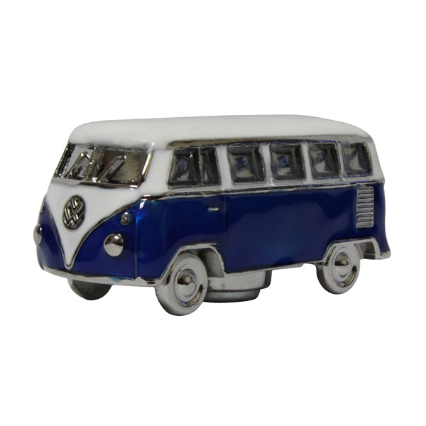 VW Bus 3D Model Magnet - Blue