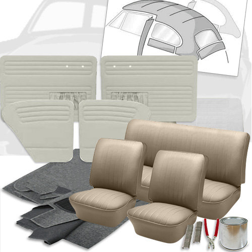 Off-White 1958-1967 VW Bug//Karmann Ghia Passenger Arm Rest