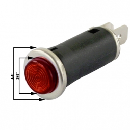 Standard Size Indicator Light - Red