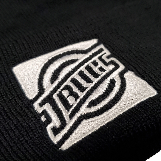 JBeanie - JBugs Black Beanie with White Logo