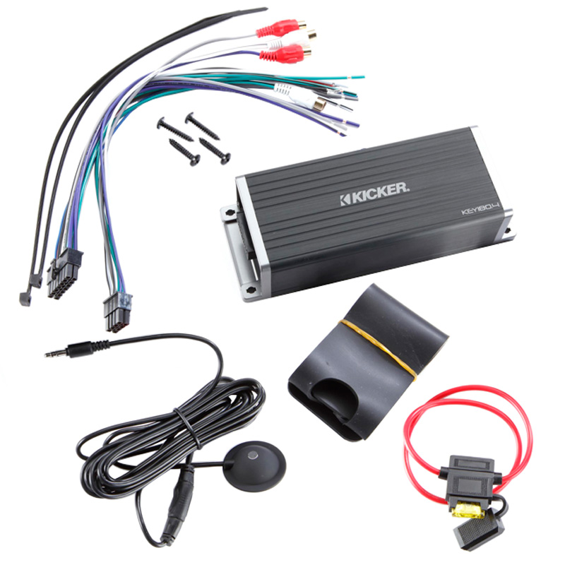 キッカー Kicker KEY200.4 4ch プロセッサ一体 スマートアンプ Kicker KEY200.4 4-Channel Amplifier with DSP