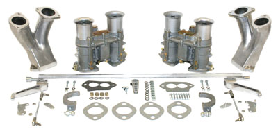 EMPI Dual VW Carburetor Kit - EPC-48 - Type 1 w/ Standard Manifold (Hex Bar Linkage)
