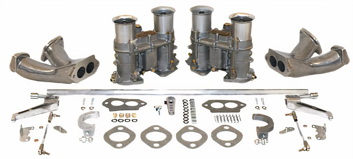 VW Dual Carburetor Kit - EMPI EPC-51 - Type 1 w/Race Manifolds