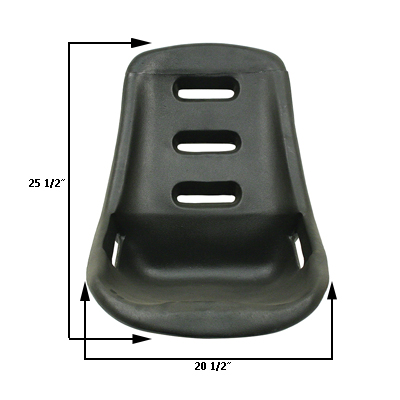 Polyethylene Low Back Comfort Seat