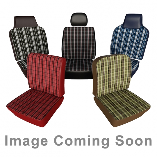 Vw Rear Bench Seat Upholstery 2 Tone With Plaid Vanagon Carat 1989 1991 Parts Jbugs Com - Vw Vanagon Seat Covers