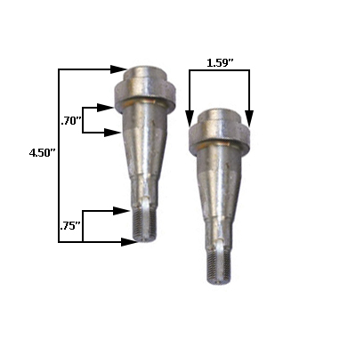 16-9914 - VW Replacement Ball Joint Spindle - Pair