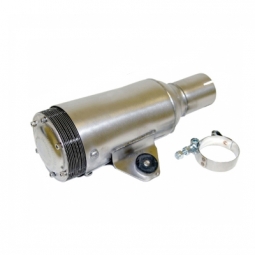 VW Spark Arrestor, 10 Inch Stainless Steel Muffler, w/ Mount