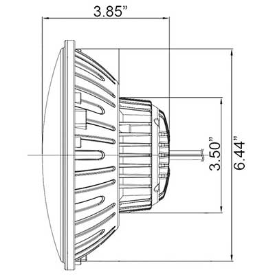 9891224 - VisionX Vortex LED Headlights with Halo Ring - 7