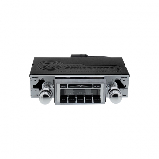 VAN SCENEブランド BUSH RADIO イヤフォン付き USA630-BUS-49-67 - Custom Autosound 1949-67 VW Bus Radio - USB
