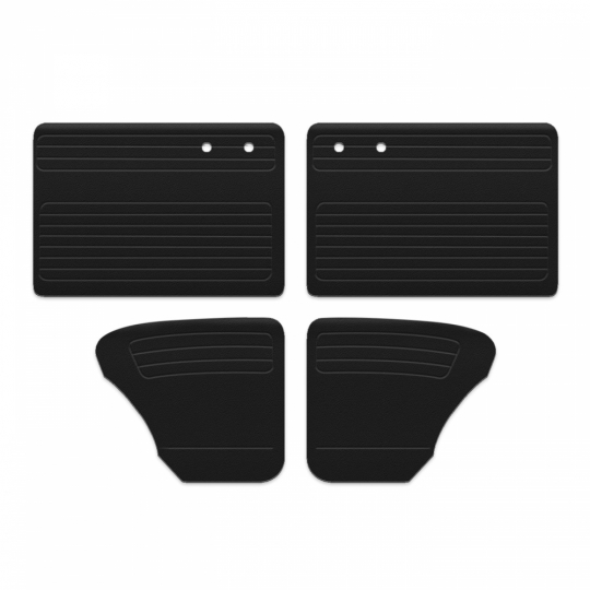 056006-Black - 1956-64 Bug Sedan/Ragtop/Sunroof Door Panels