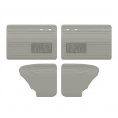 1965-1966 VW Beetle Door Panels - Front & Rear - with Front Pockets - Vinyl