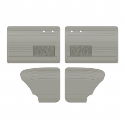 1965-1966 VW Beetle Door Panels - Front & Rear - with Front Pockets - Vinyl