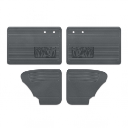 1965-1966 VW Beetle Door Panels - Front & Rear - with Front Pockets - Velour