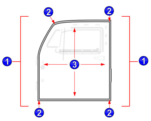 VW Door Rubber Seal Installation Diagram.