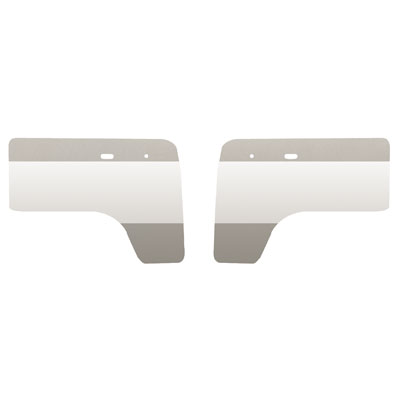 1961-1967 VW Bus Door Panels - Front - Vintage 2-Tone - Crew Cab